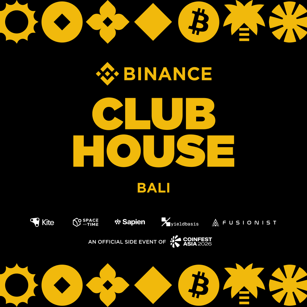 Binance Clubhouse Bali – Official Side Event at Coinfest Asia 2026