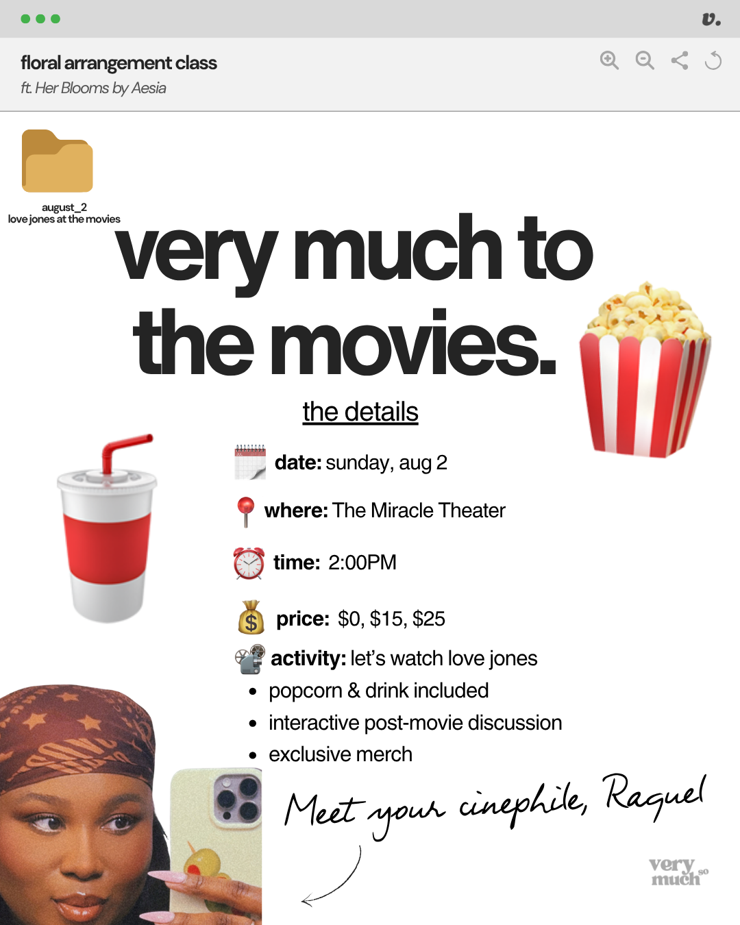 very much to the movies
