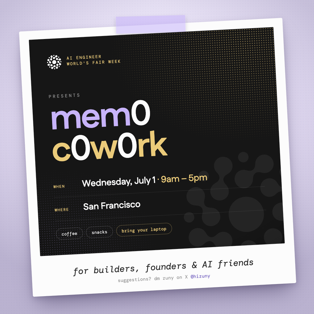 Mem0 Build Room: Coworking During AI Engineer Week