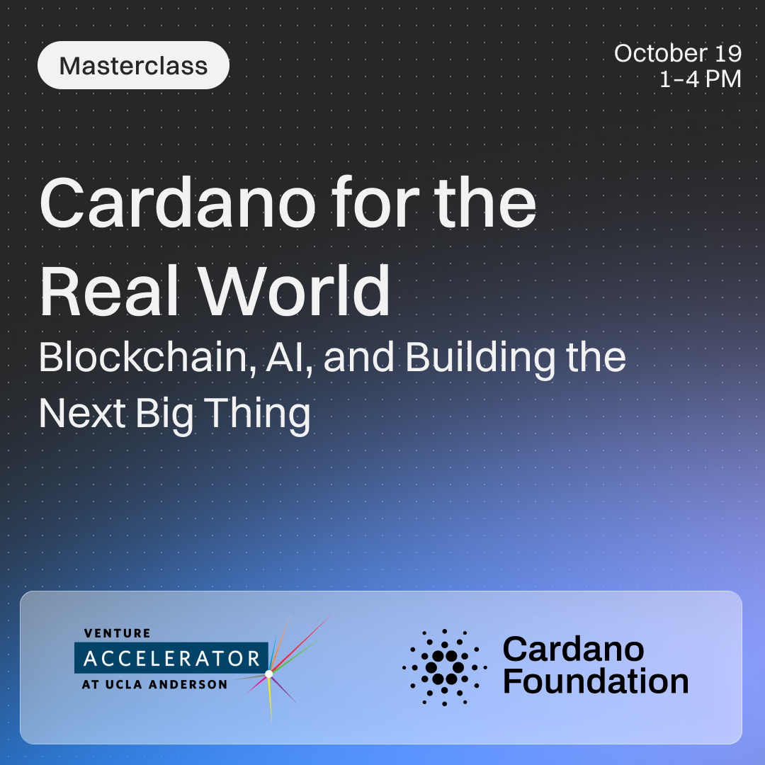 Cardano for the Real World: Blockchain, AI, and Building the Next Big Thing