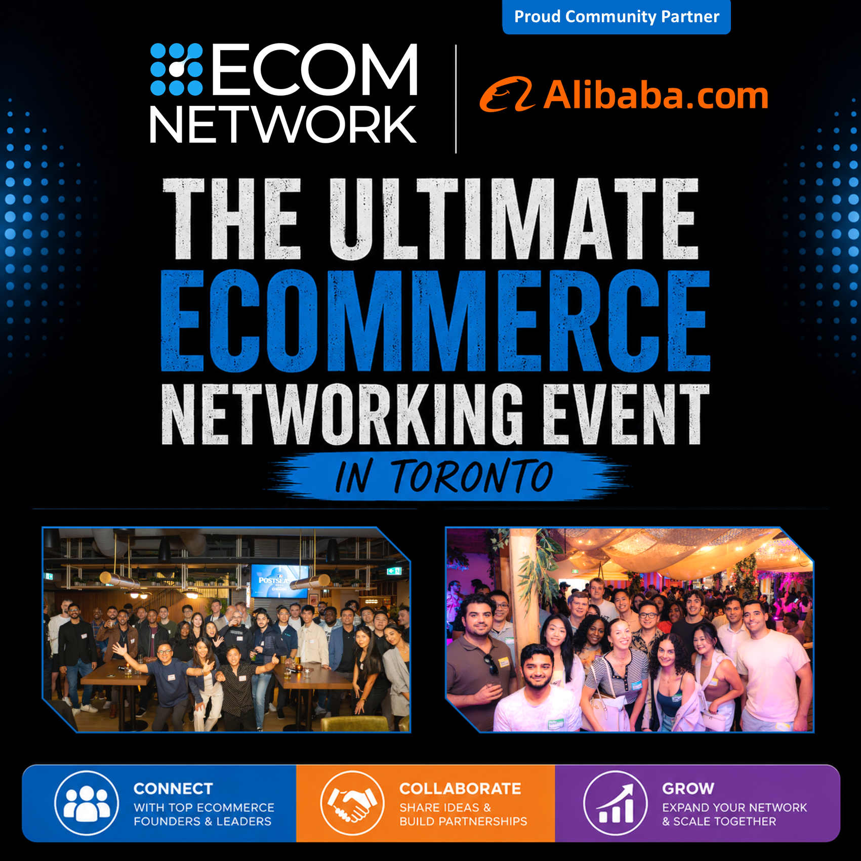 Toronto’s Largest Ecommerce Networking Event – Founders & Entrepreneurs Social ✨🚀