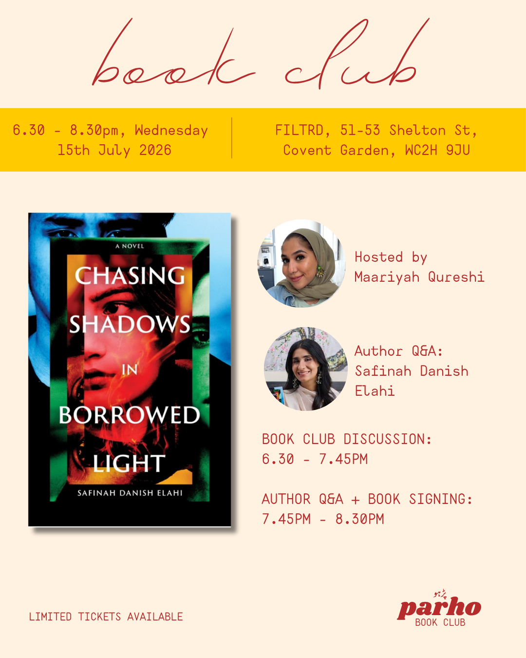 BOOK CLUB: Chasing Shadows in Borrowed Light by Safinah Danish Elahi