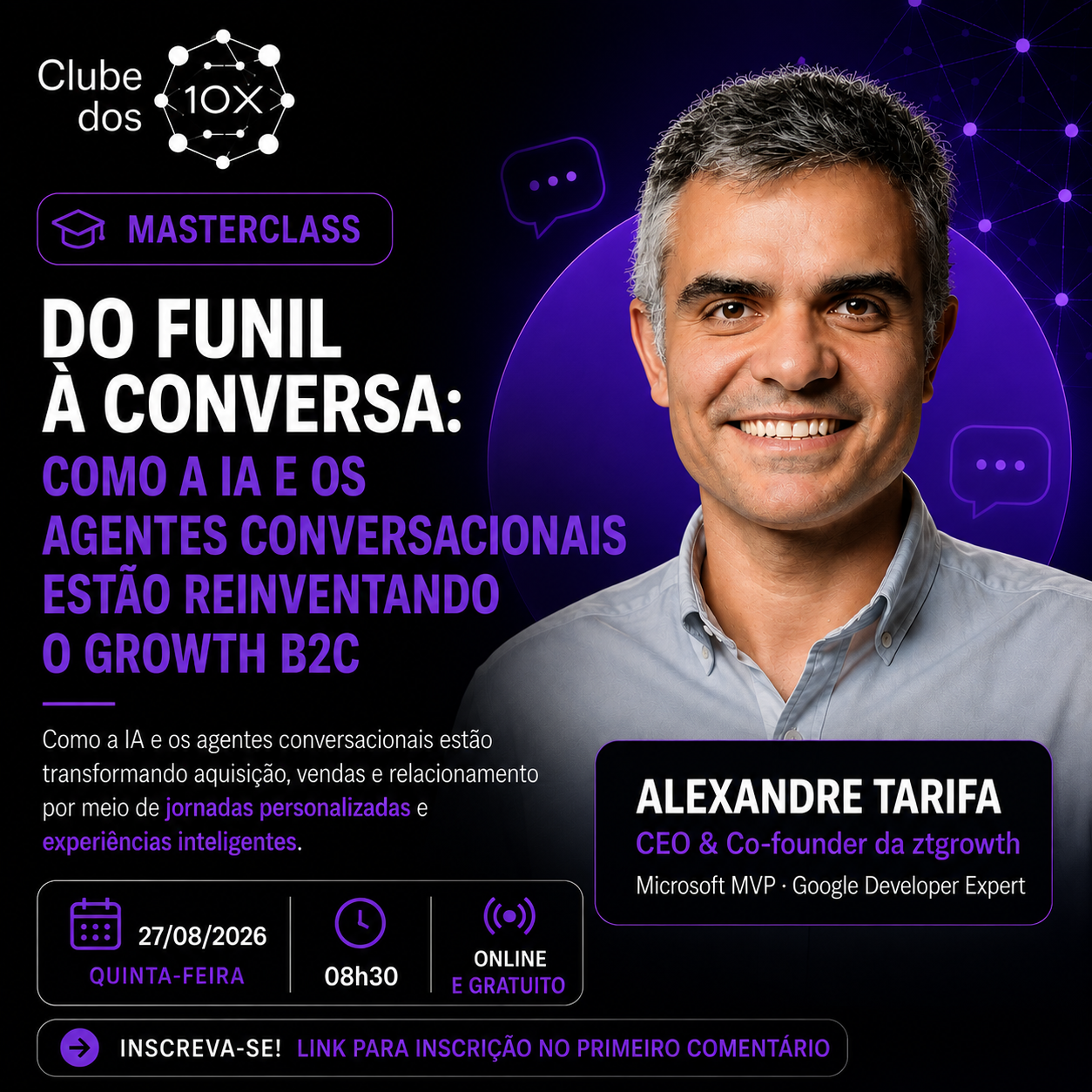 Do funil à conversa: como a IA e os agentes conversacionais estão reinventando o Growth B2C