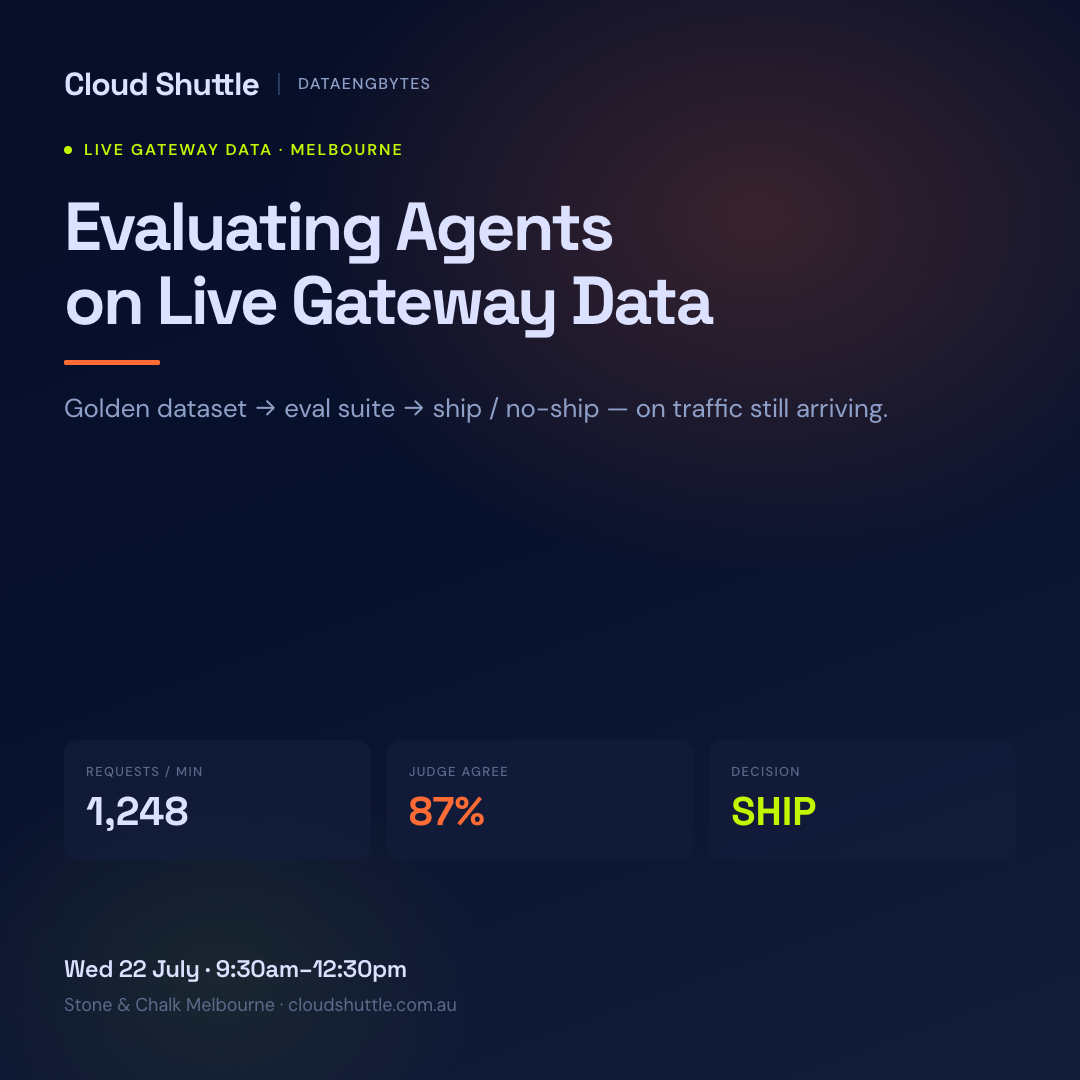 Evaluando Agentes en Datos del Gateway en Vivo