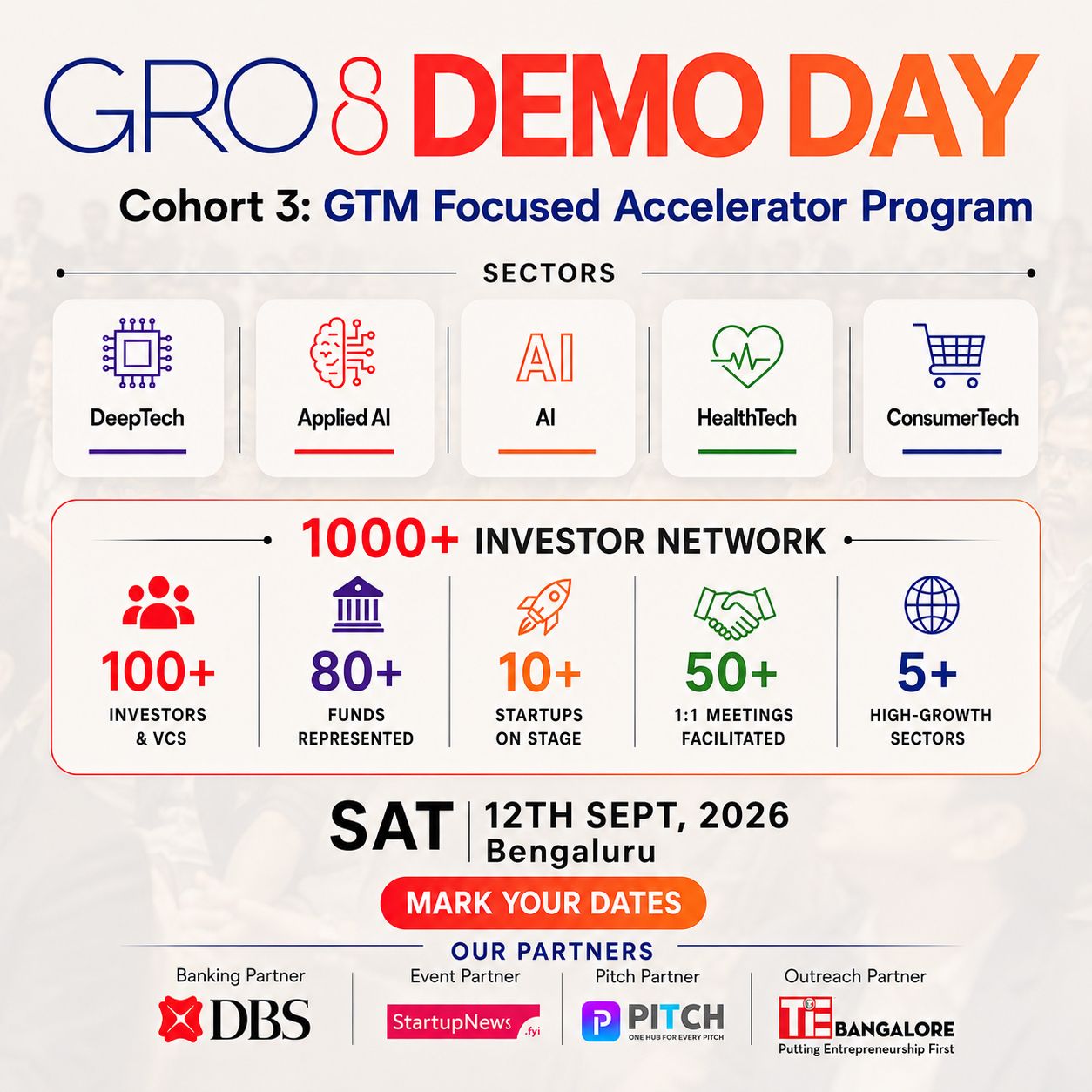 GRO8 Accelerator Fund | Cohort 3 - Demo Day |12th September,2026| Bengaluru