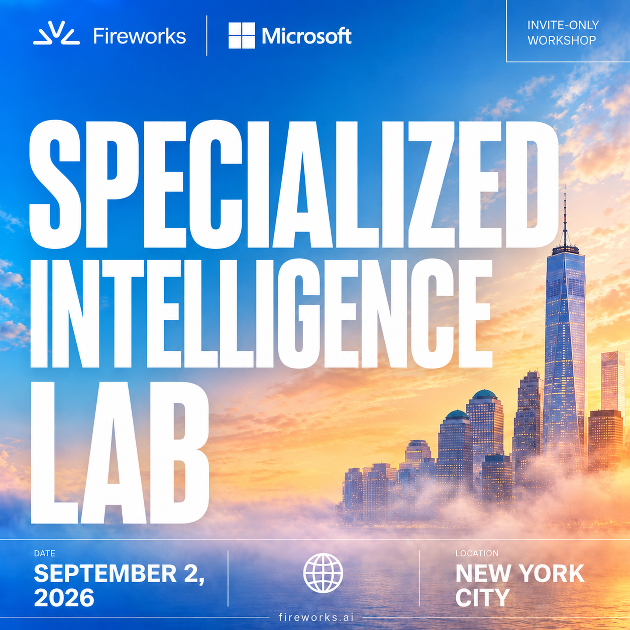 Train Custom Models with Fireworks & Microsoft + NYC Happy Hour ⭐