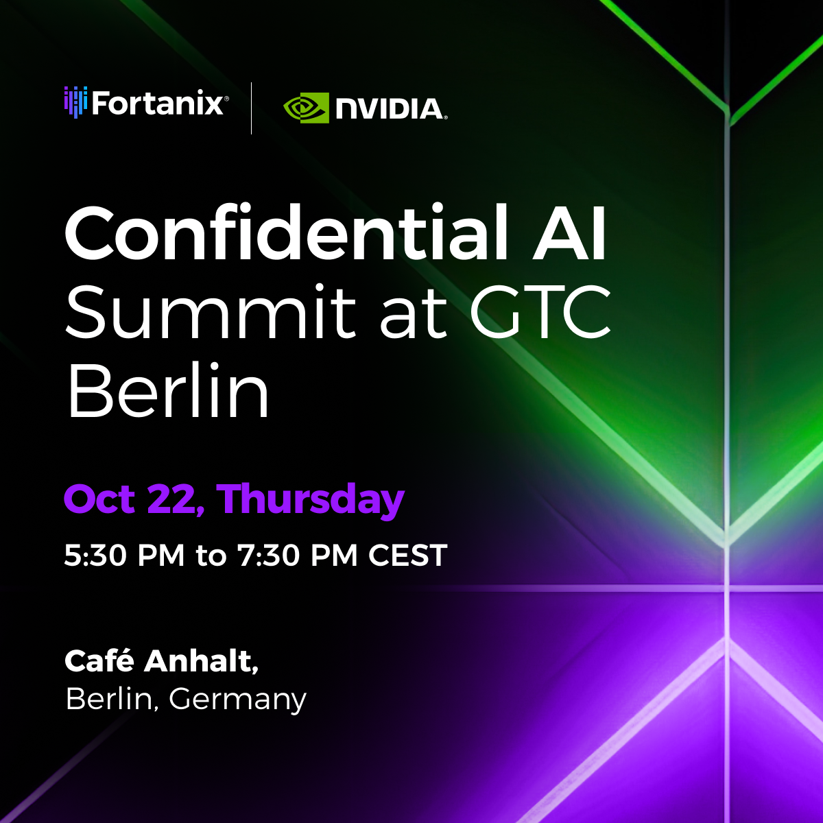 Confidential AI Summit at GTC Berlin