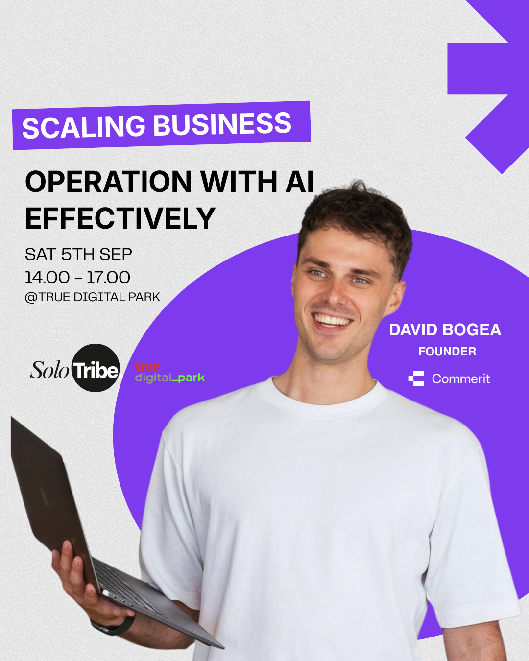 [Find your tribe] How to Scale business operations with AI Effectively by David Bogea - Founder Commerit