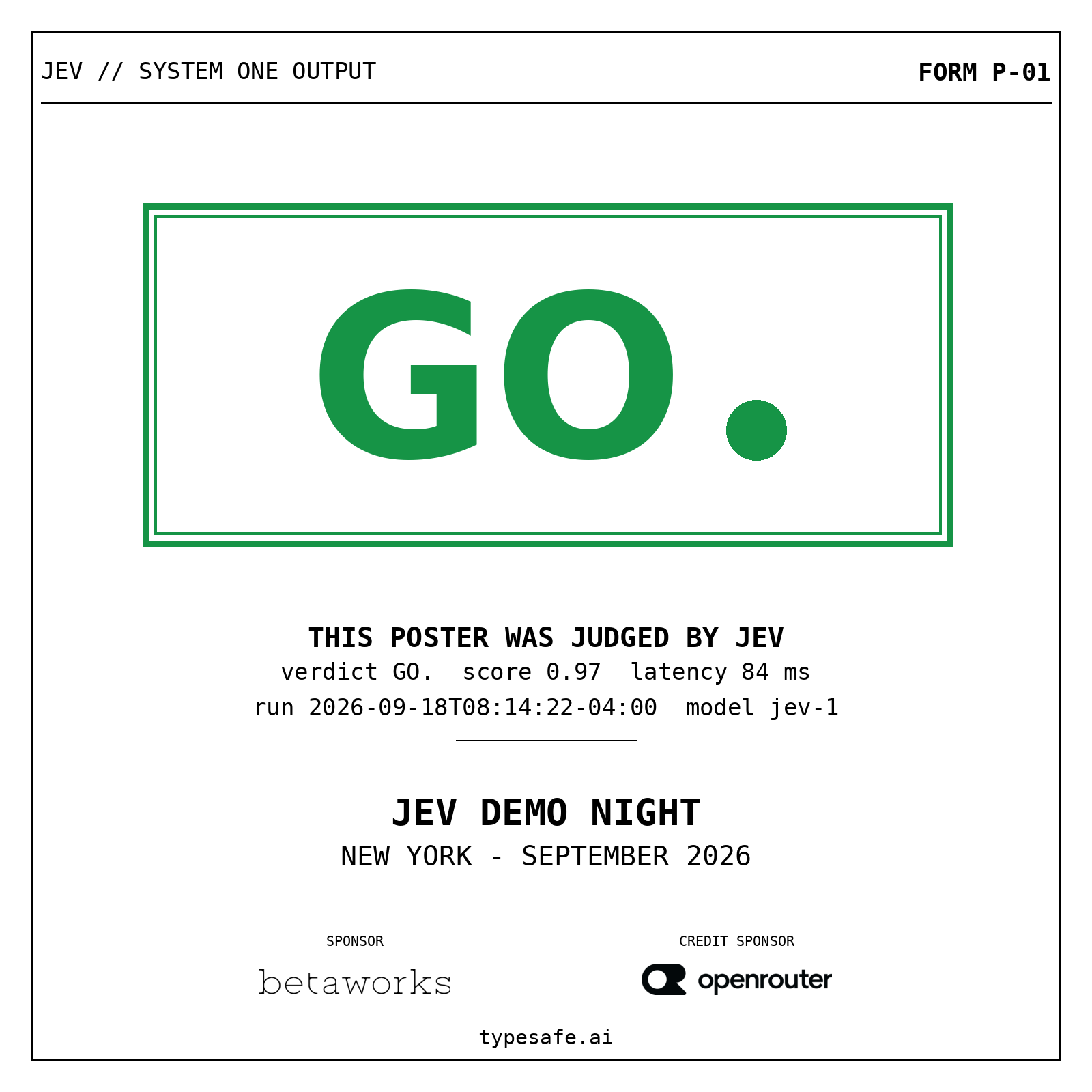 Jev Demo Night