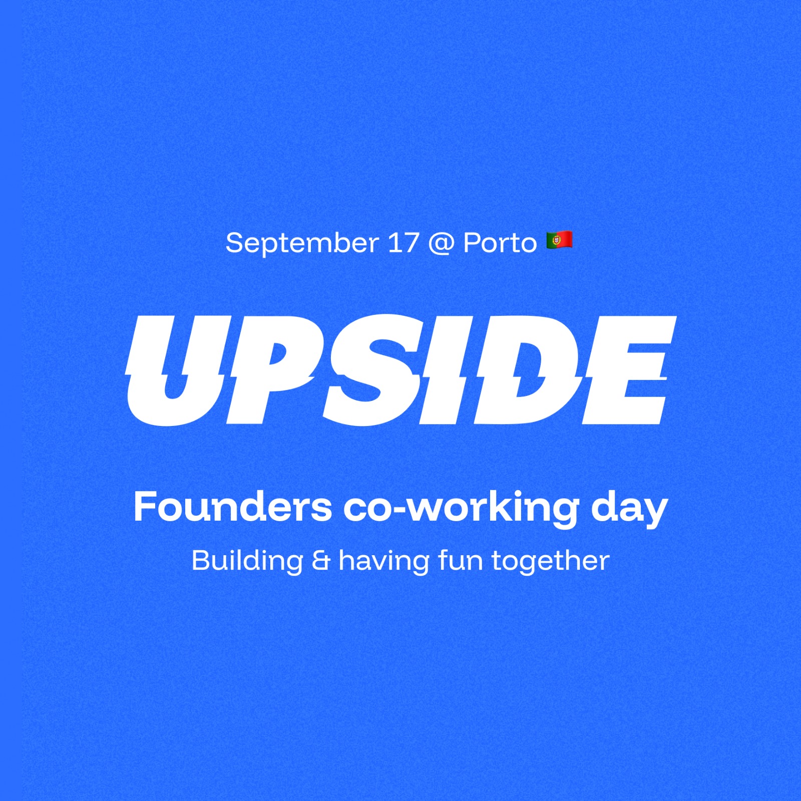 Upside Club • Founders Co-working Day