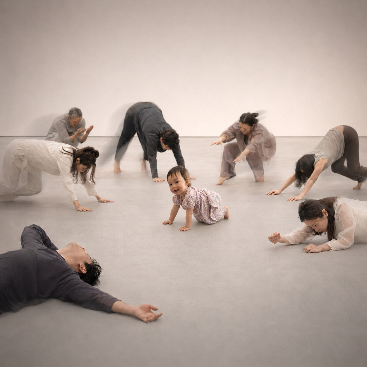 Little Lifeform Model: Baby Yoga Led by a One-Year-Old