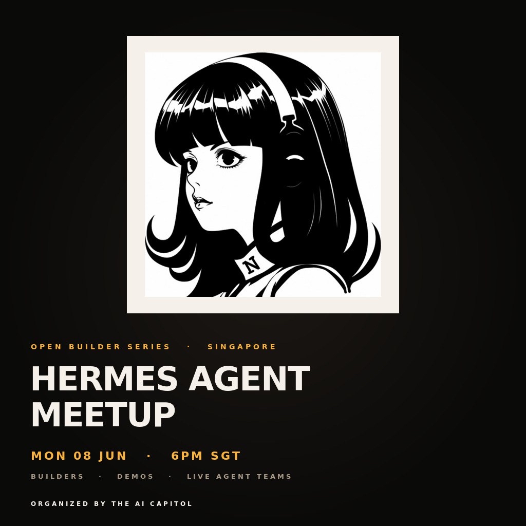 Cover art for #Hermes Agent Meetup — Singapore