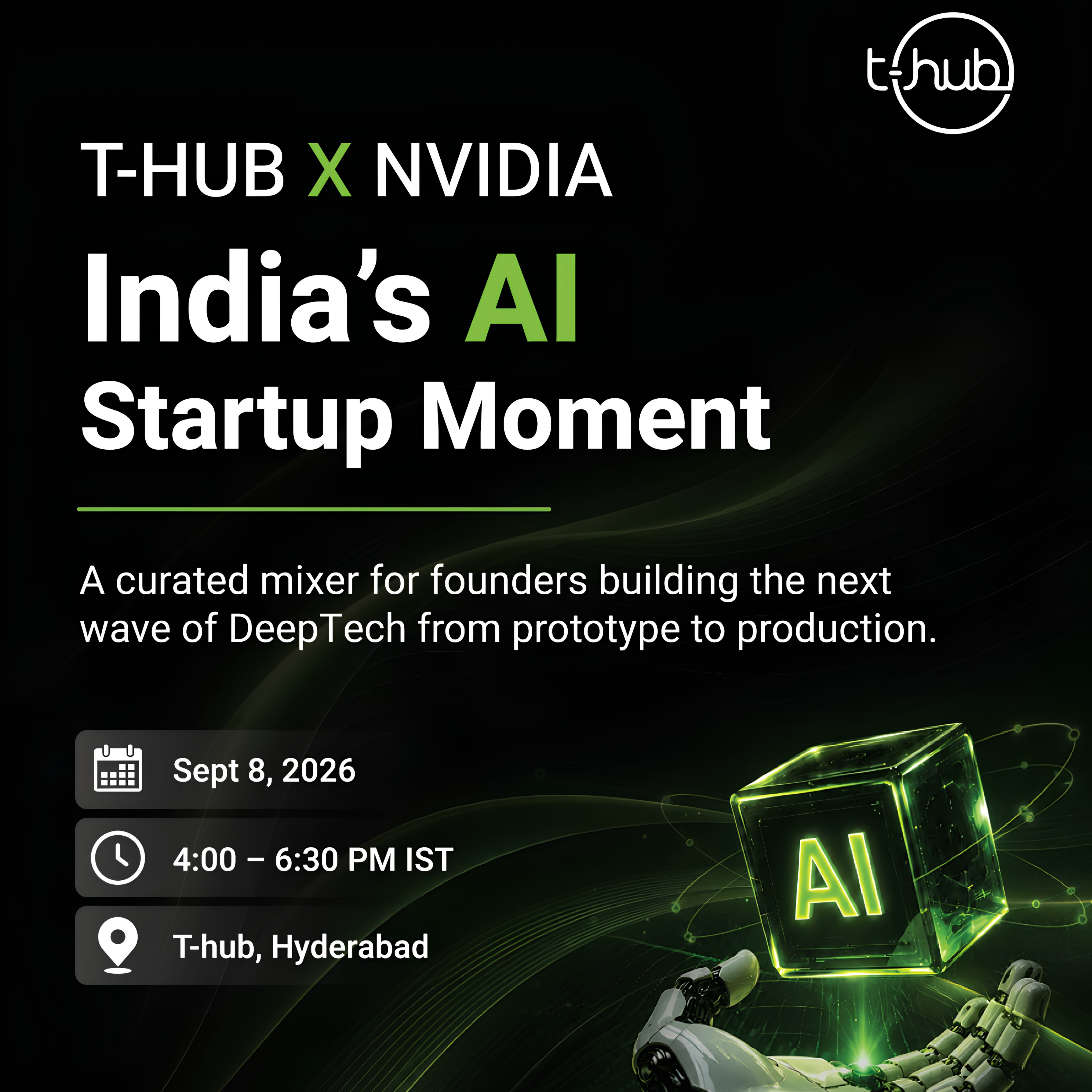 T-HUB X NVIDIA - India's AI Startup Moment
