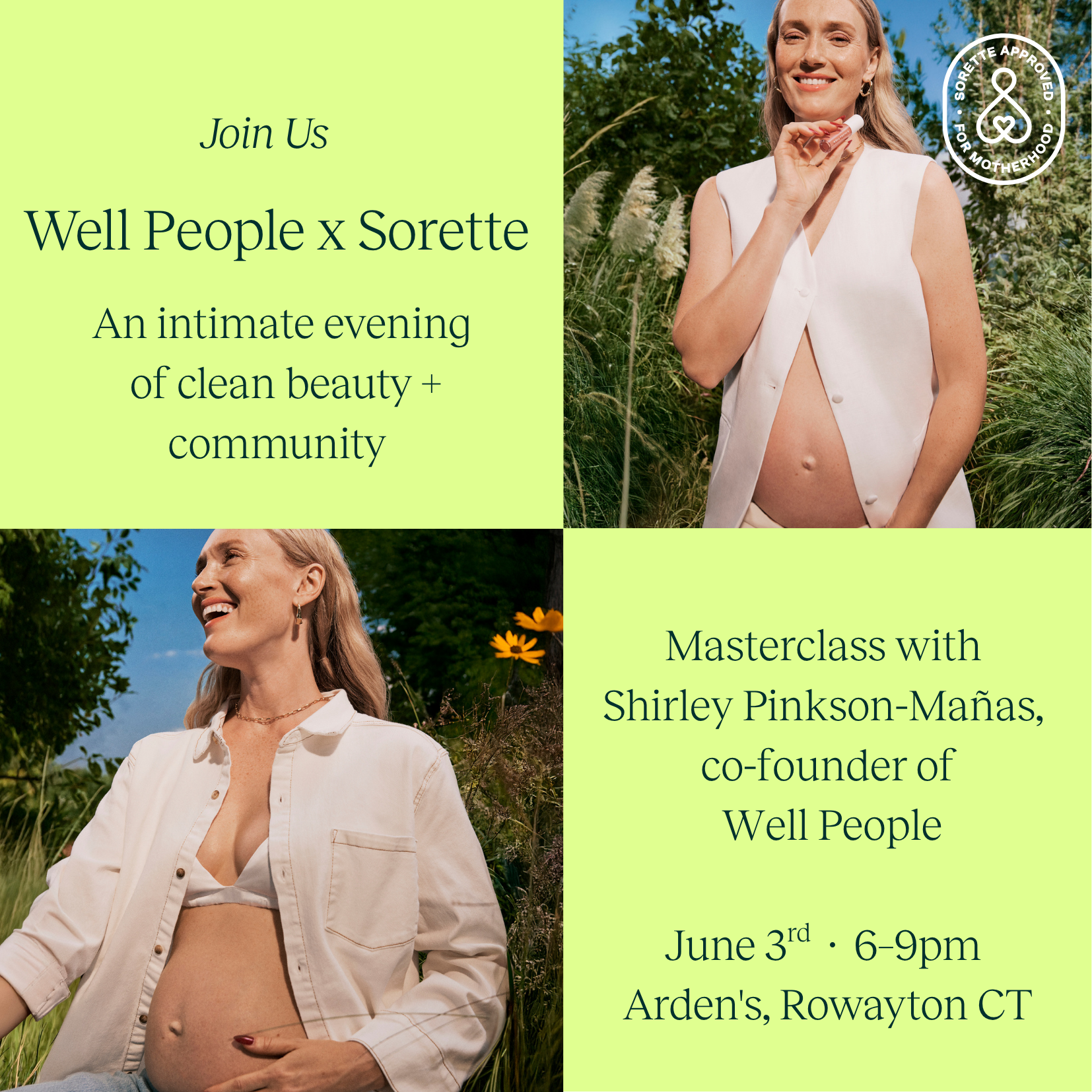 Cover art for #Well People x Sorette | An Intimate Masterclass in Clean Beauty — Arden's Rowayton