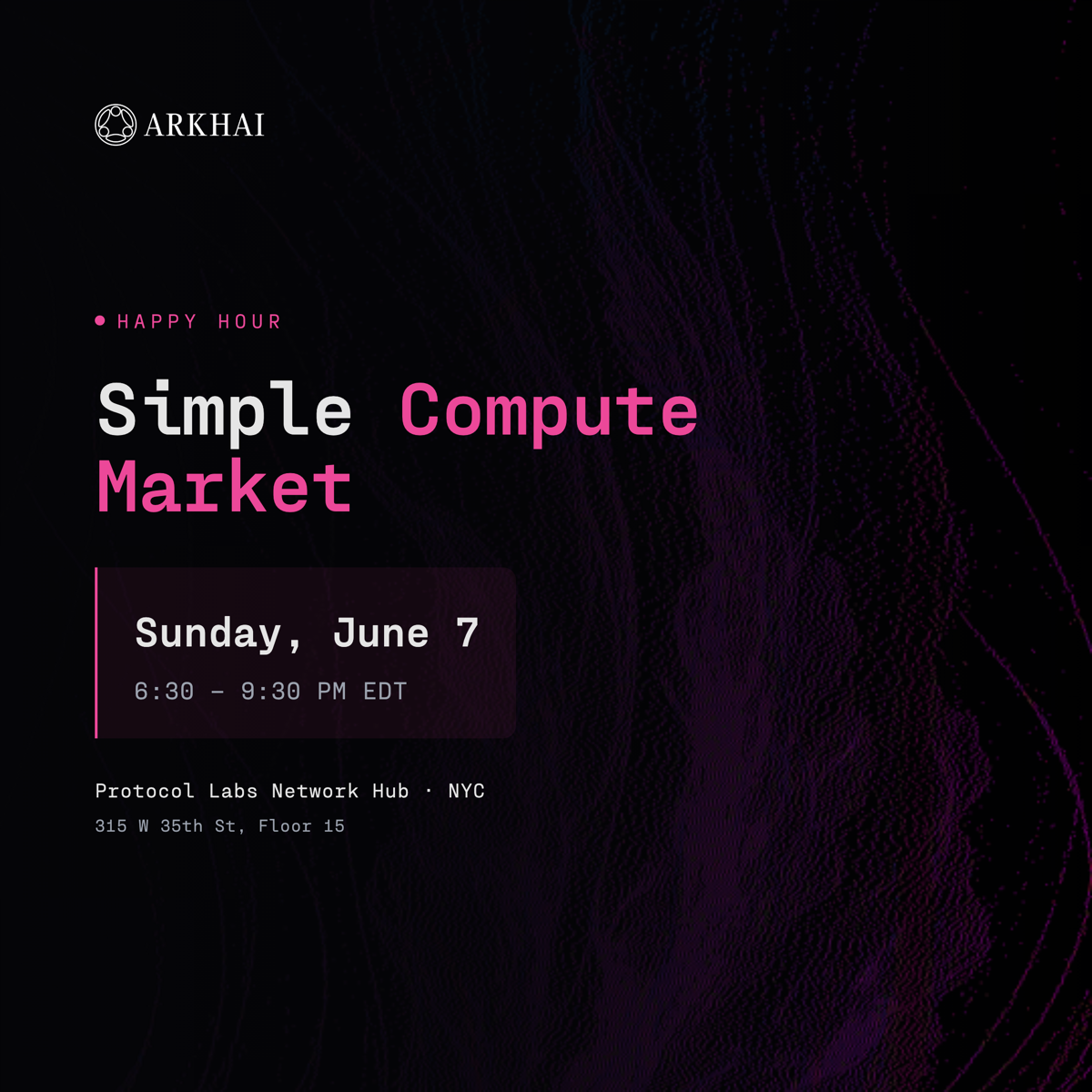 Cover art for #Compute Market Happy Hour — 315 W 35th St floor 15