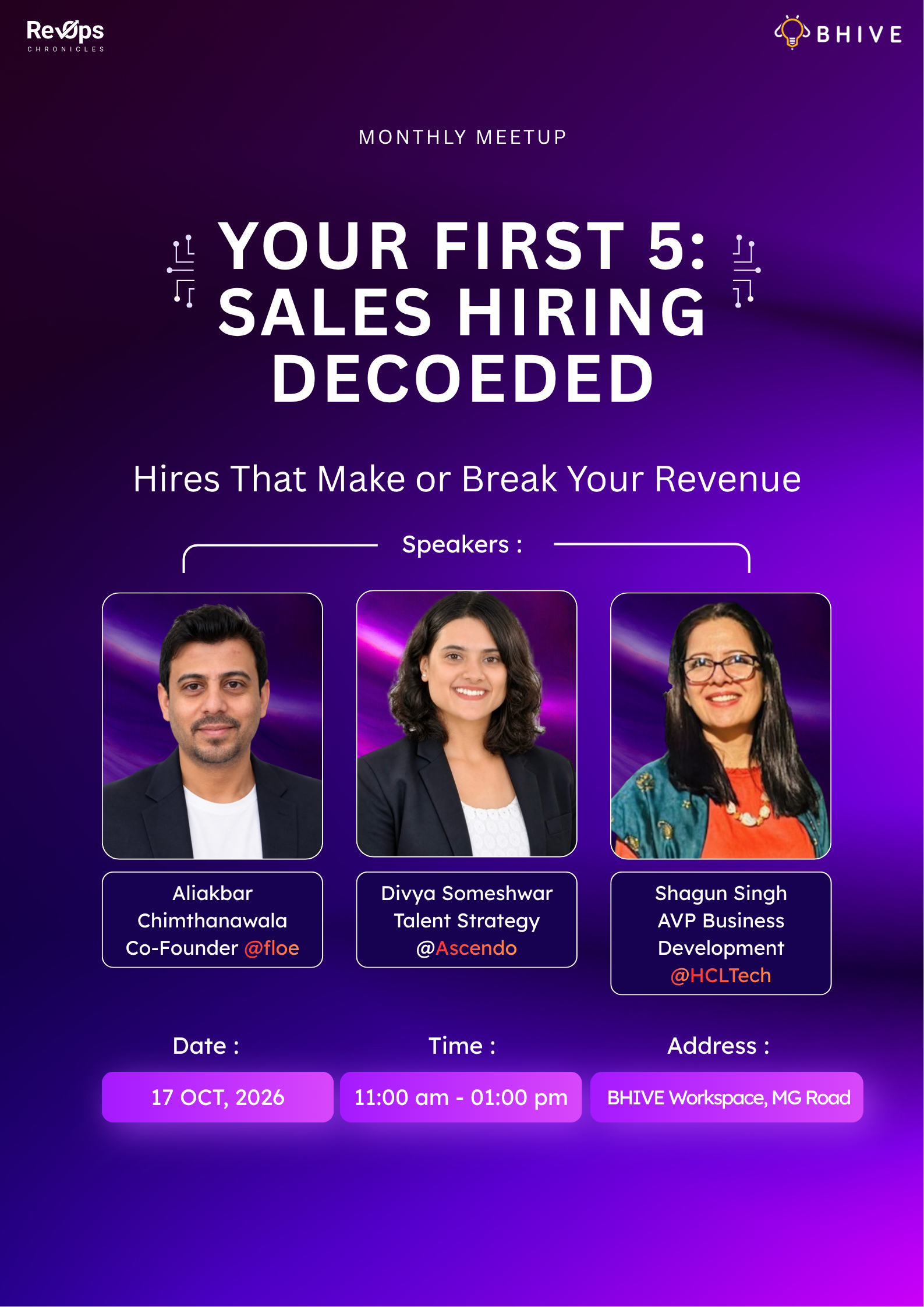 The First 5 Sales Hires: Should They Be Closers, SDRs, or Technical Experts? How to Build Your Initial GTM Team.