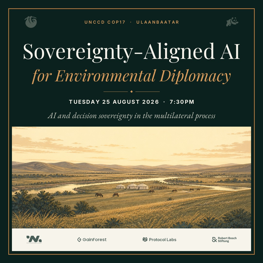 UNCCD COP17 — Sovereignty-Aligned AI for Environmental Diplomacy Dinner