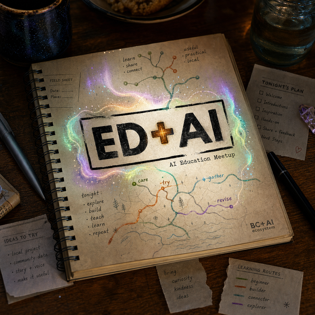 ED + AI monthly gathering graphic