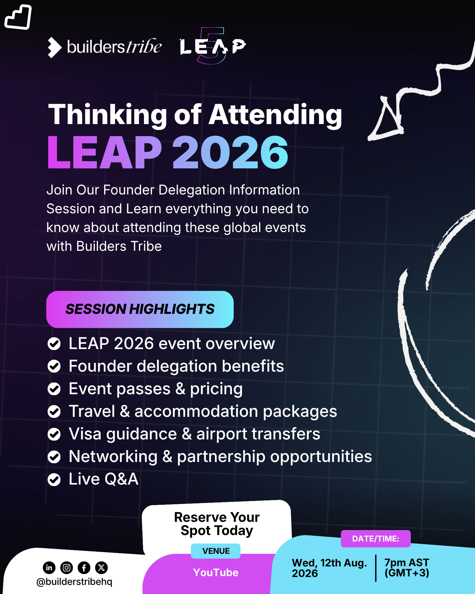 Builders Tribe LEAP Delegation Information Session