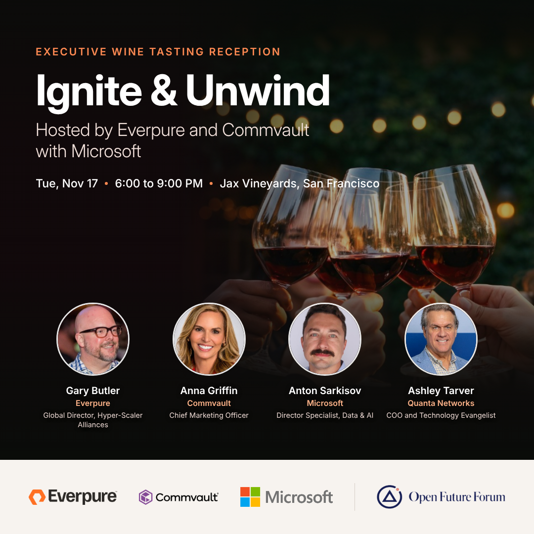 Ignite & Unwind: An Executive Wine Tasting Reception Hosted by Everpure and Commvault with Microsoft