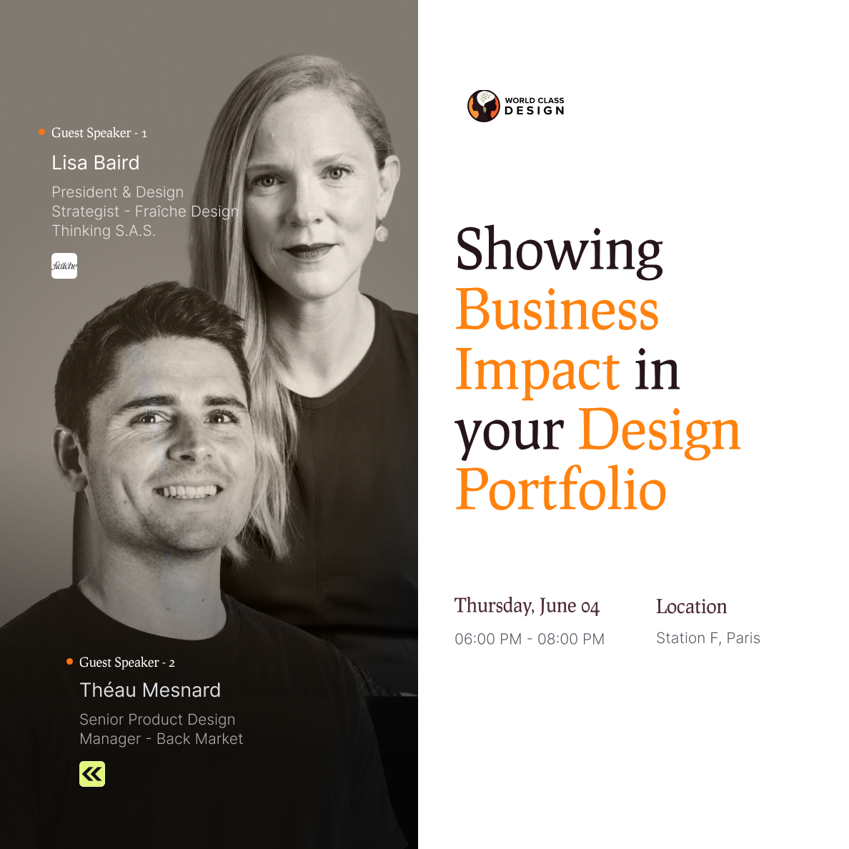 Cover art for #Showing Business Impact in your Design Portfolio — STATION F
