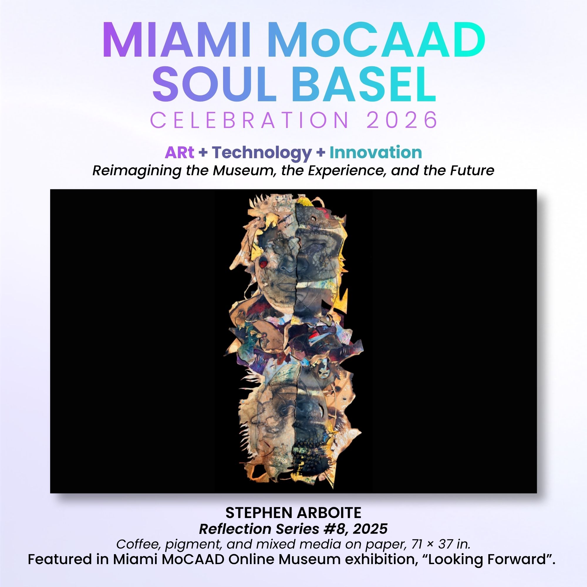 Organizer cover artwork for Miami MoCAAD Soul Basel 2026