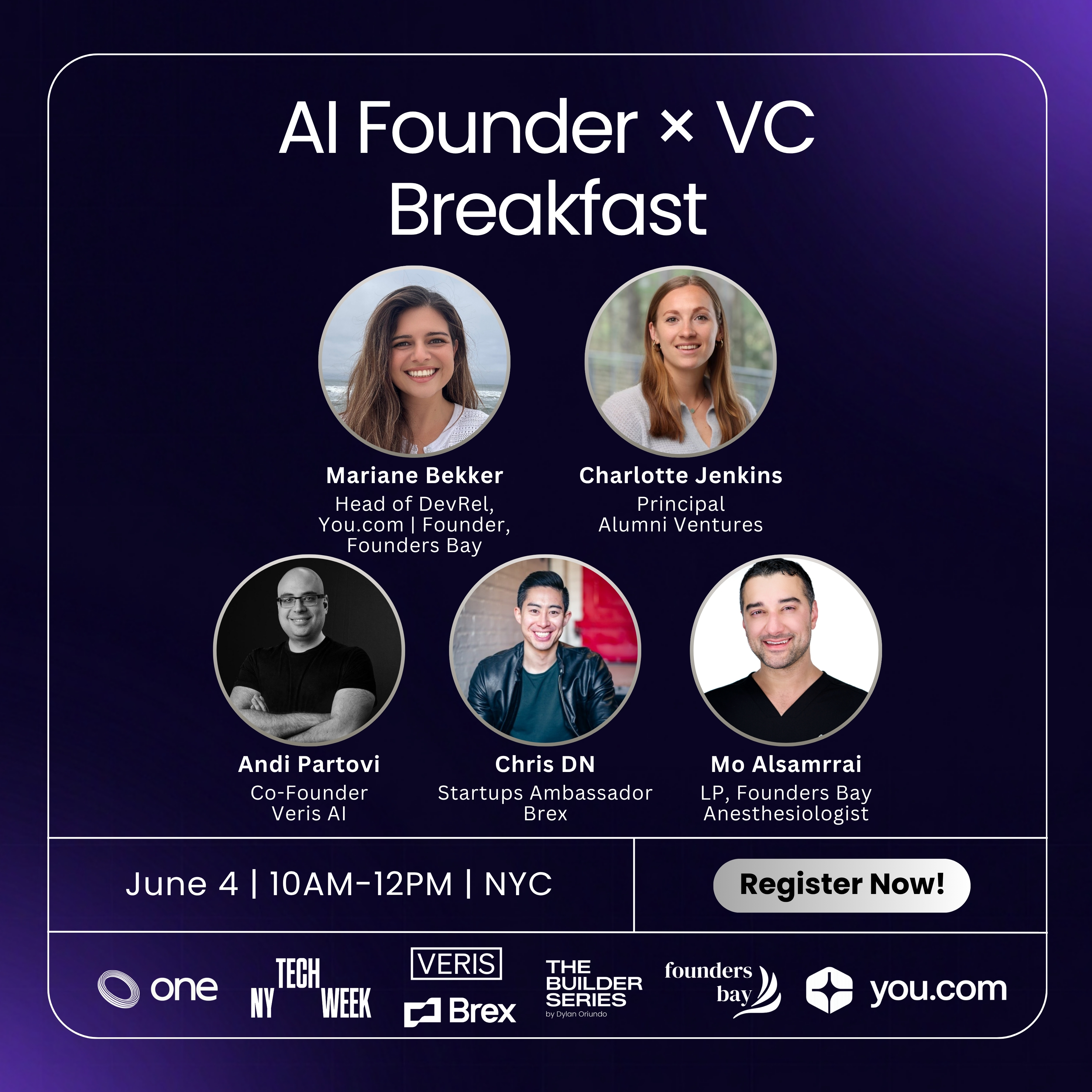 Cover art for #AI Founder × VC Breakfast — New York, NY
