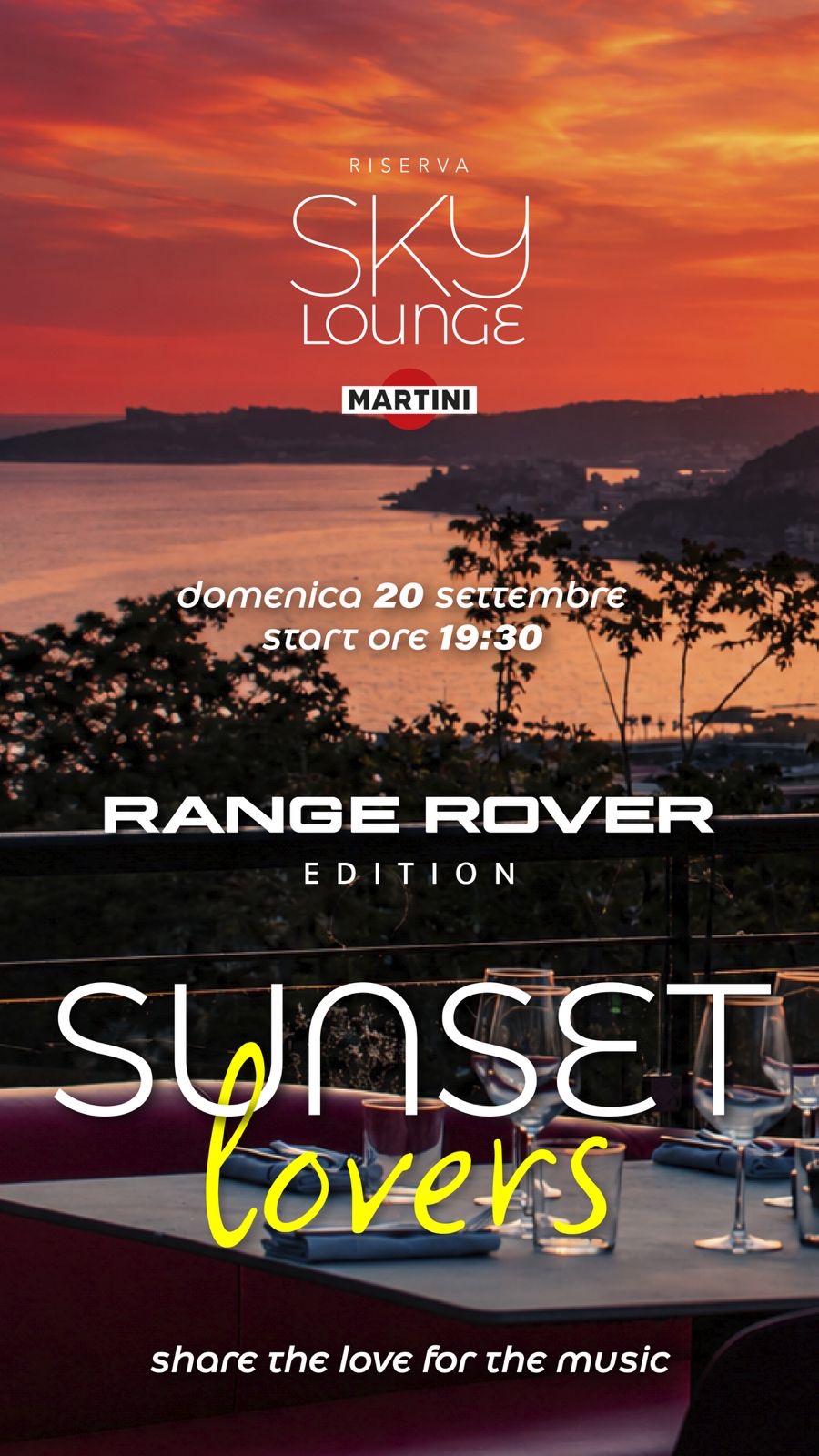 Sunset🩷Lovers- RANGE ROVER edition @Sky Lounge Martini