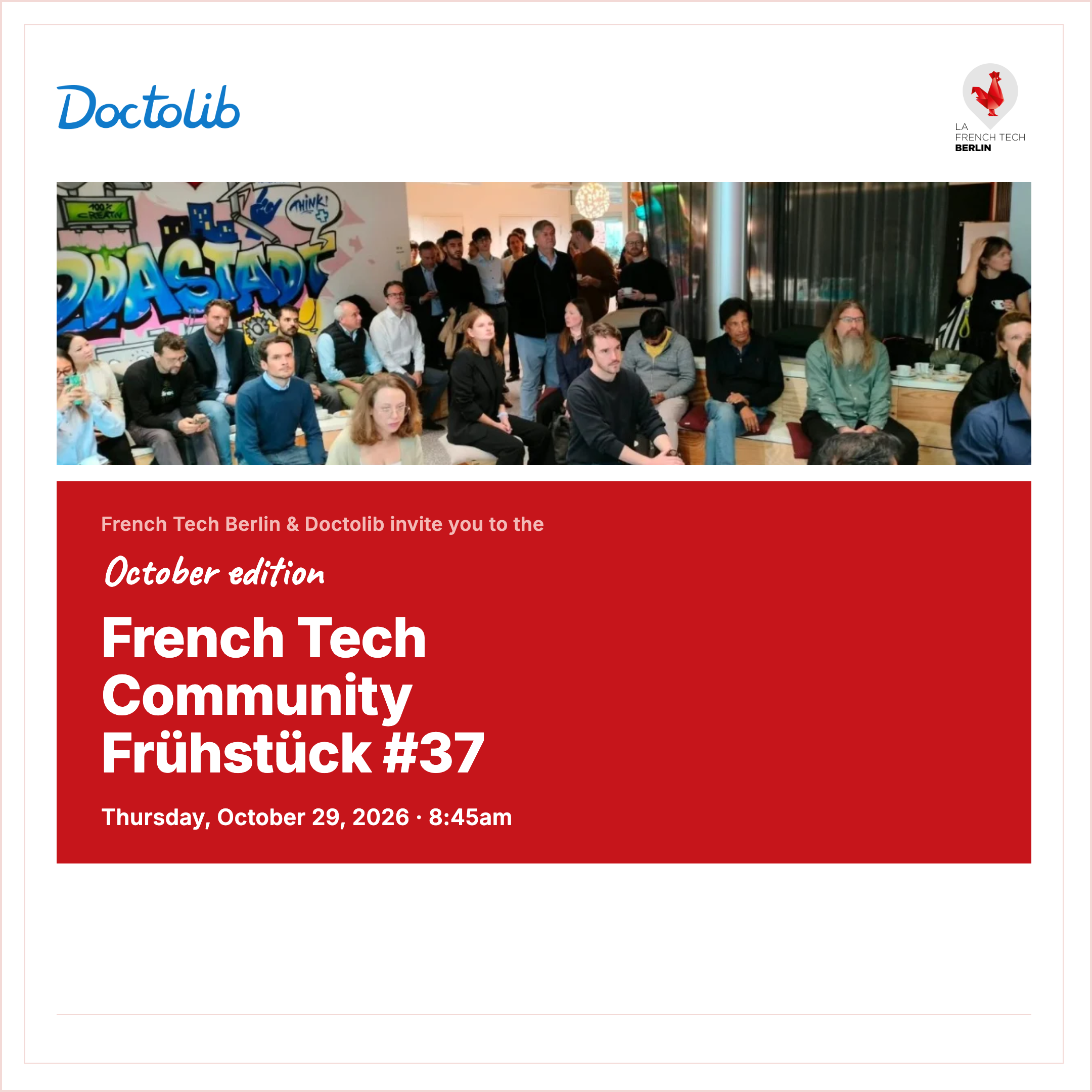 Doctolib X French Tech Berlin: Community Breakfast #37