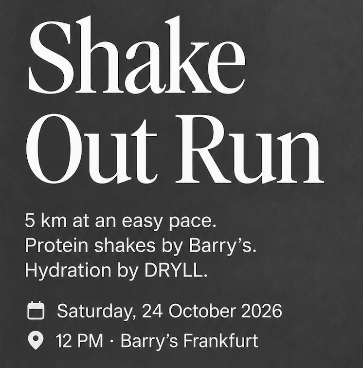 Shake Out Run | CNDO x Barrys x Dryll