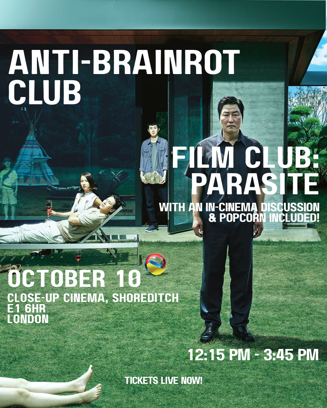 ABRC FILM CLUB & DISCUSSION: PARASITE