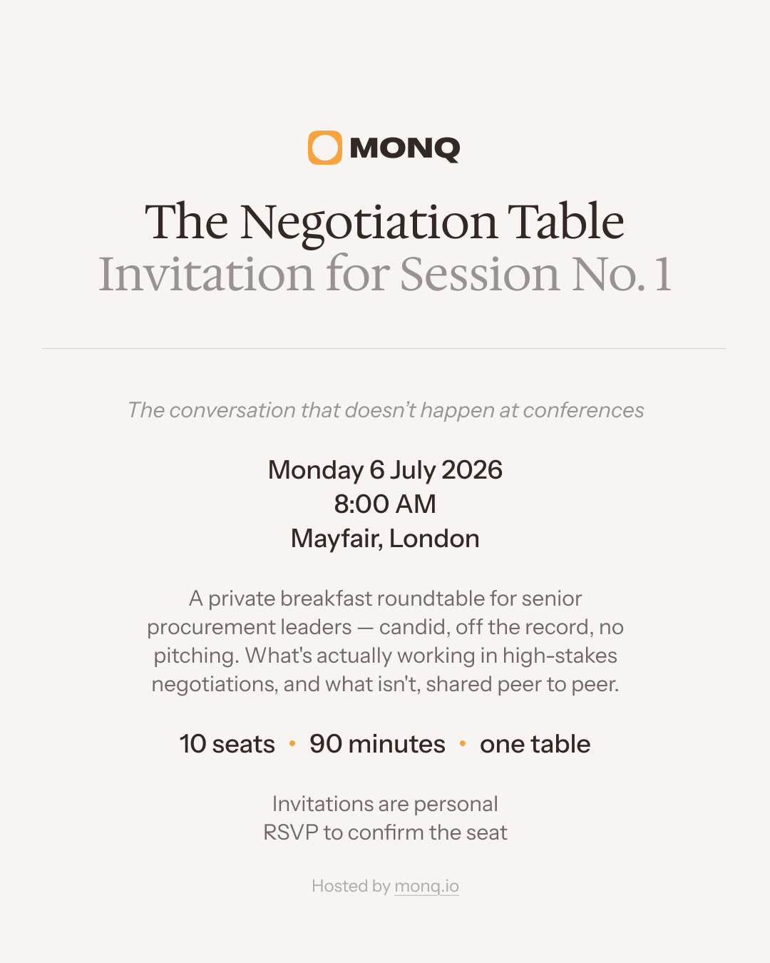 The Negotiation Table, by Monq