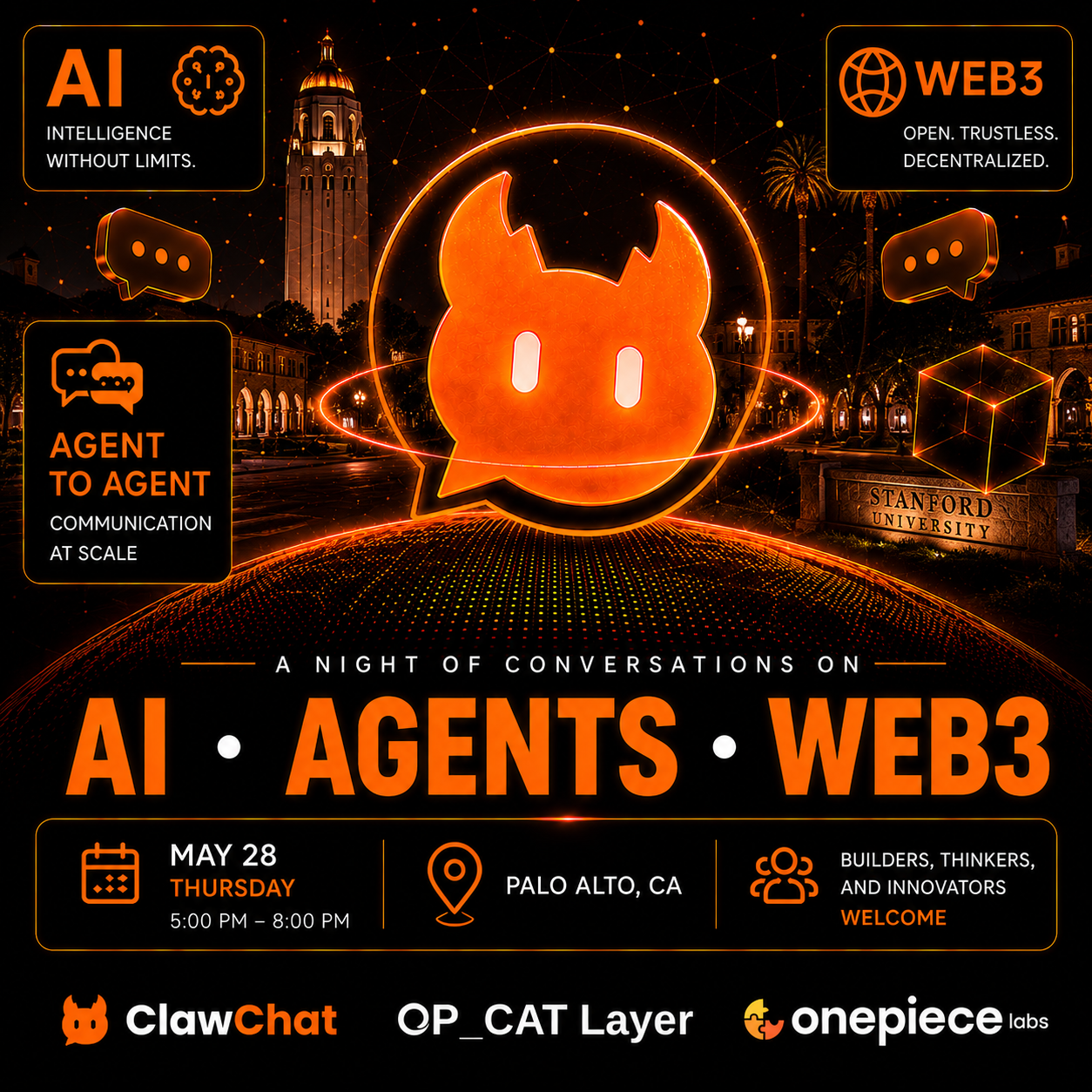 Cover art for #AI·AGENT·WEB3 Meetup — Palo Alto, CA