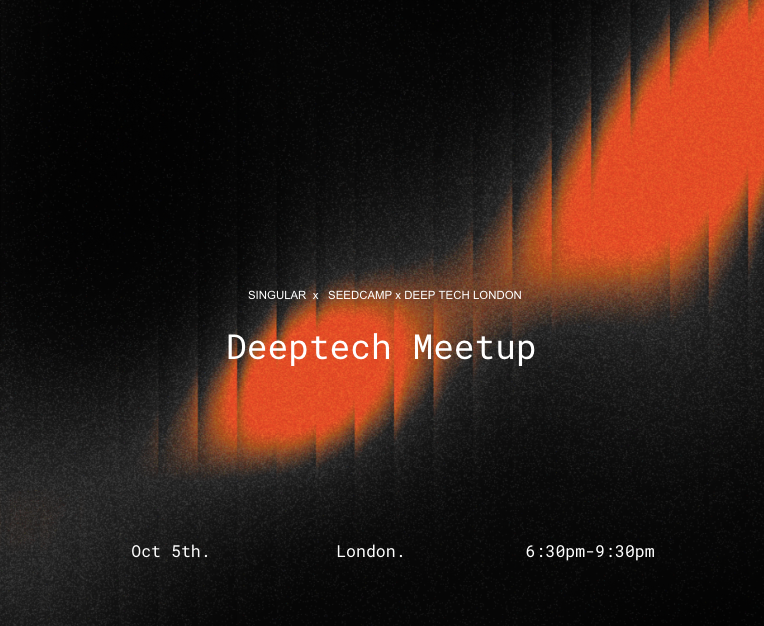 Deep Tech London: The KO with Singular + Seedcamp