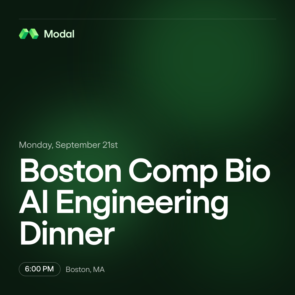 Boston Comp Bio AI Dinner