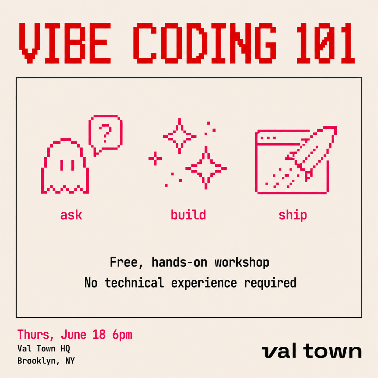 Cover art for #Vibe Coding 101 (NYC) — 325 Gold St #503