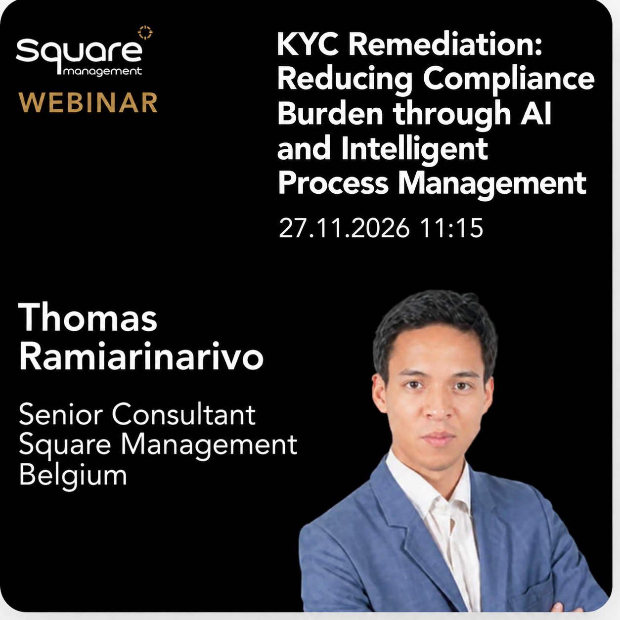 Webinar: KYC Remediation: Reducing Compliance Burden through AI and Intelligent Process Management
