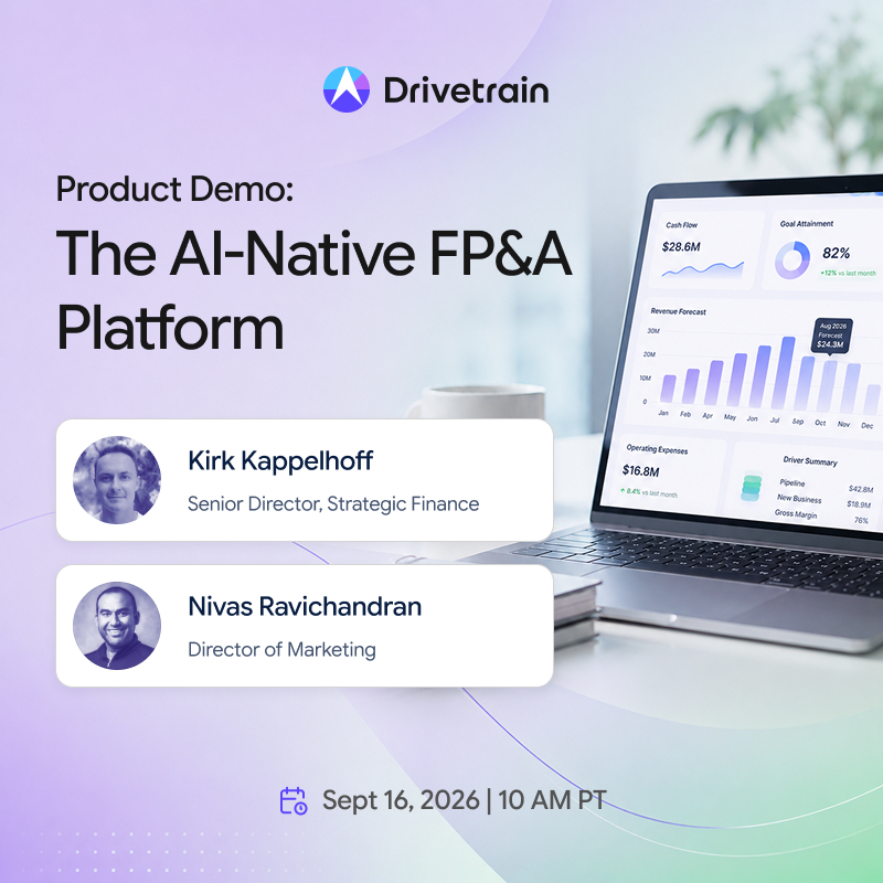 Drivetrain Product Demo: See AI-Native FP&A in action!