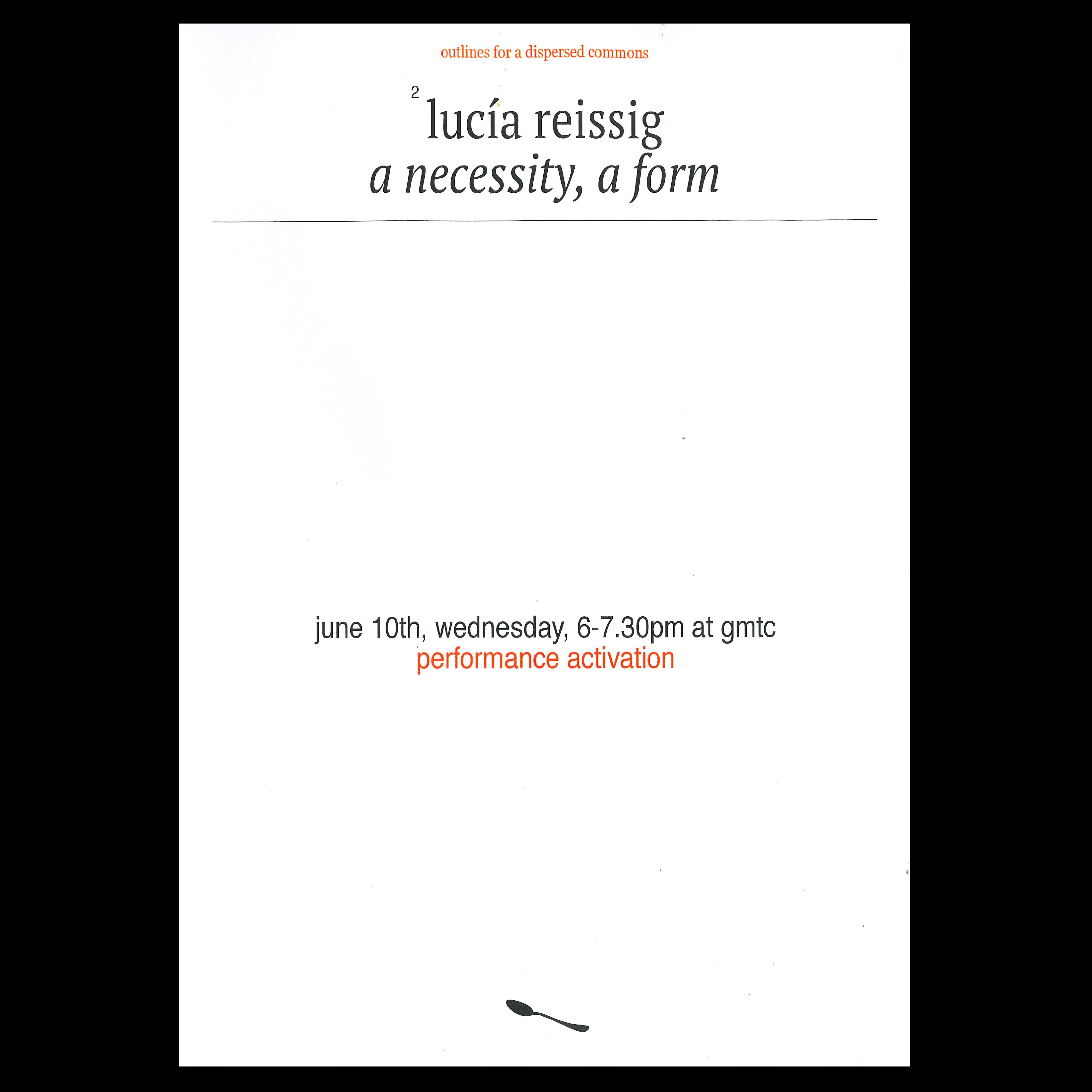 Cover art for #lucia reissig: a necessity, a form — gmtc 金猿商社