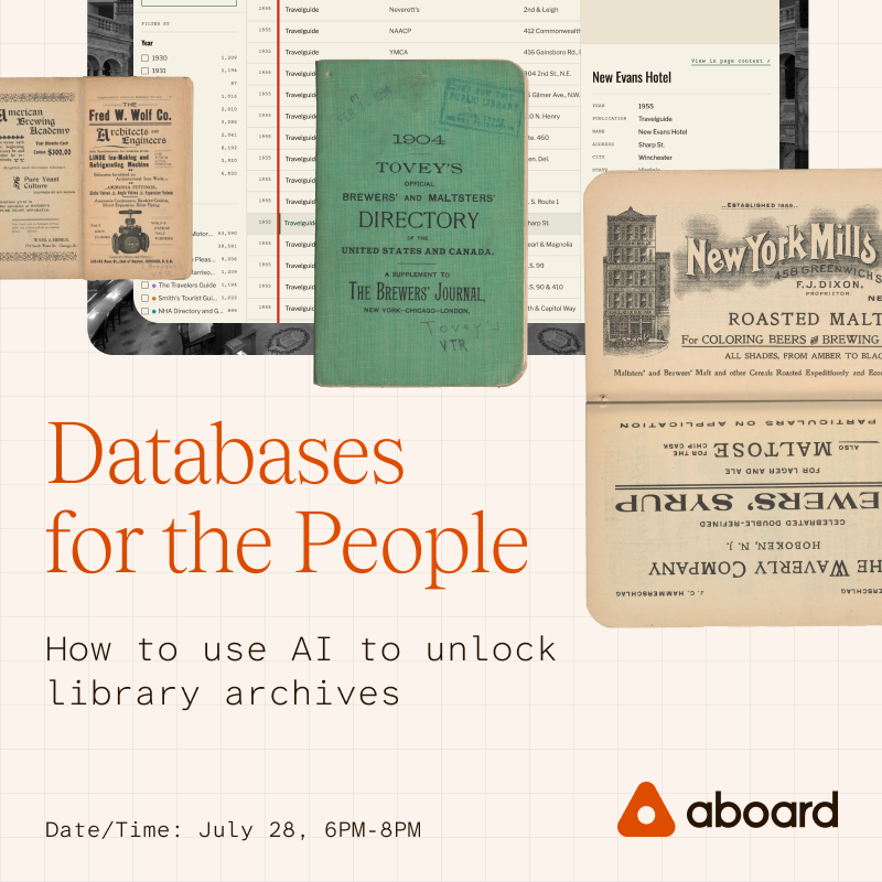 Databases for the People: How to use AI to unlock library archives