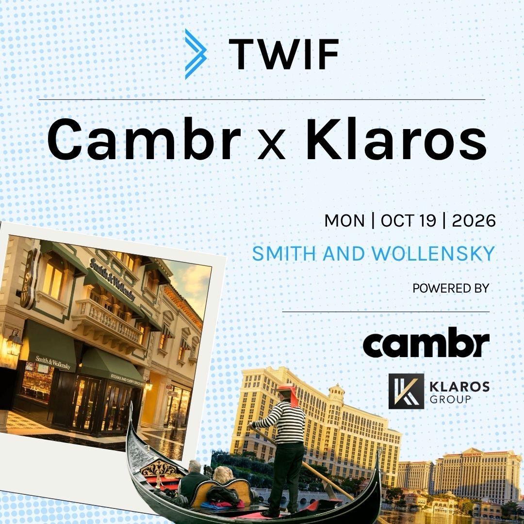 TWIF, Cambr and Klaros: Bank Leaders & Deposit Innovators Money20/20 Event
