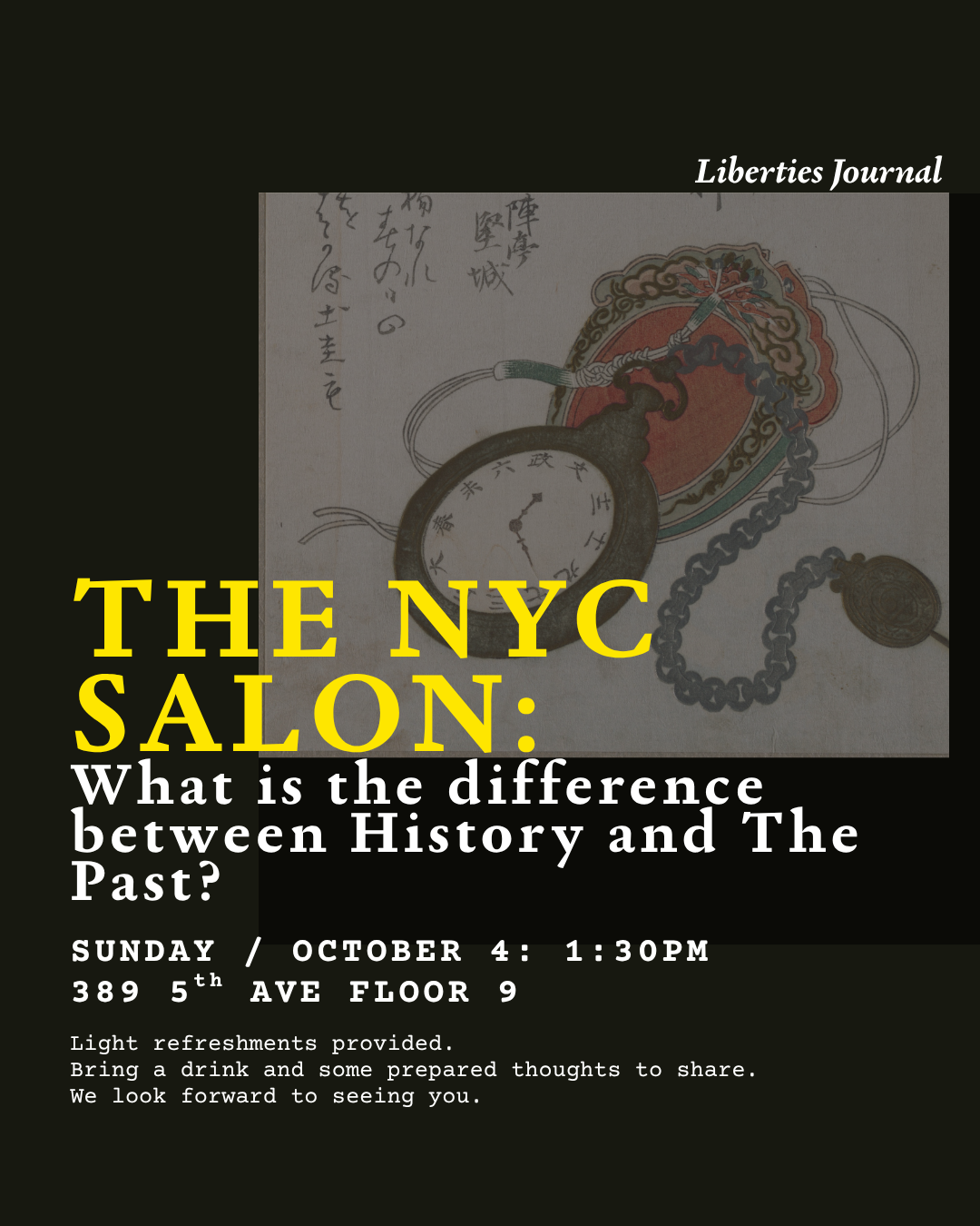 NYC Salon: What is the difference between History and The Past?