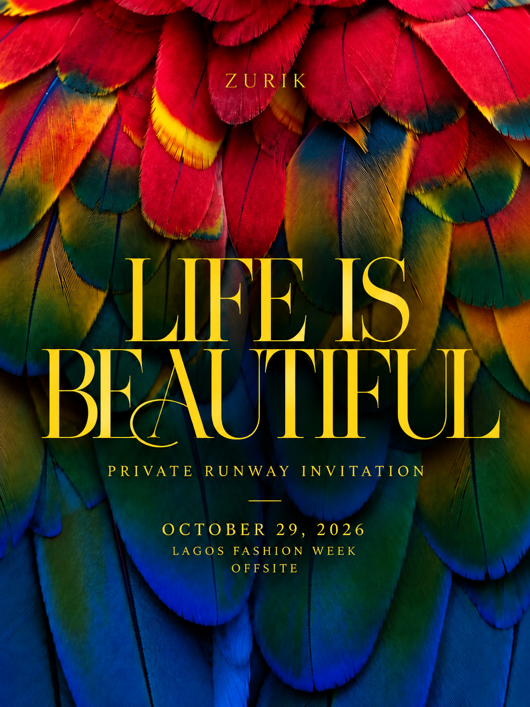 Zurik מציג LIFE IS BEAUTIFUL: מסלול פרטי