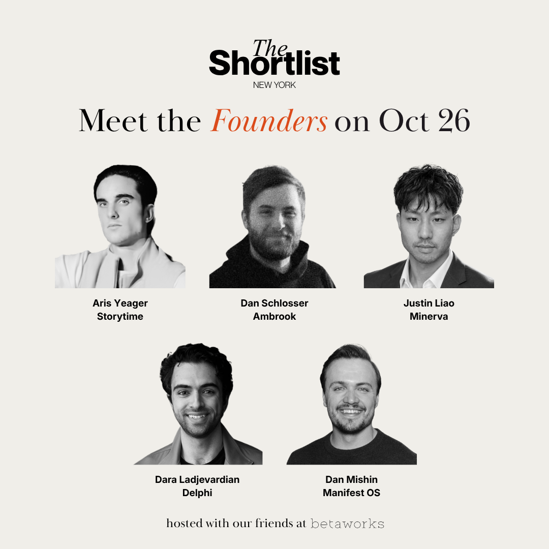 The Shortlist: October Founder Showcase