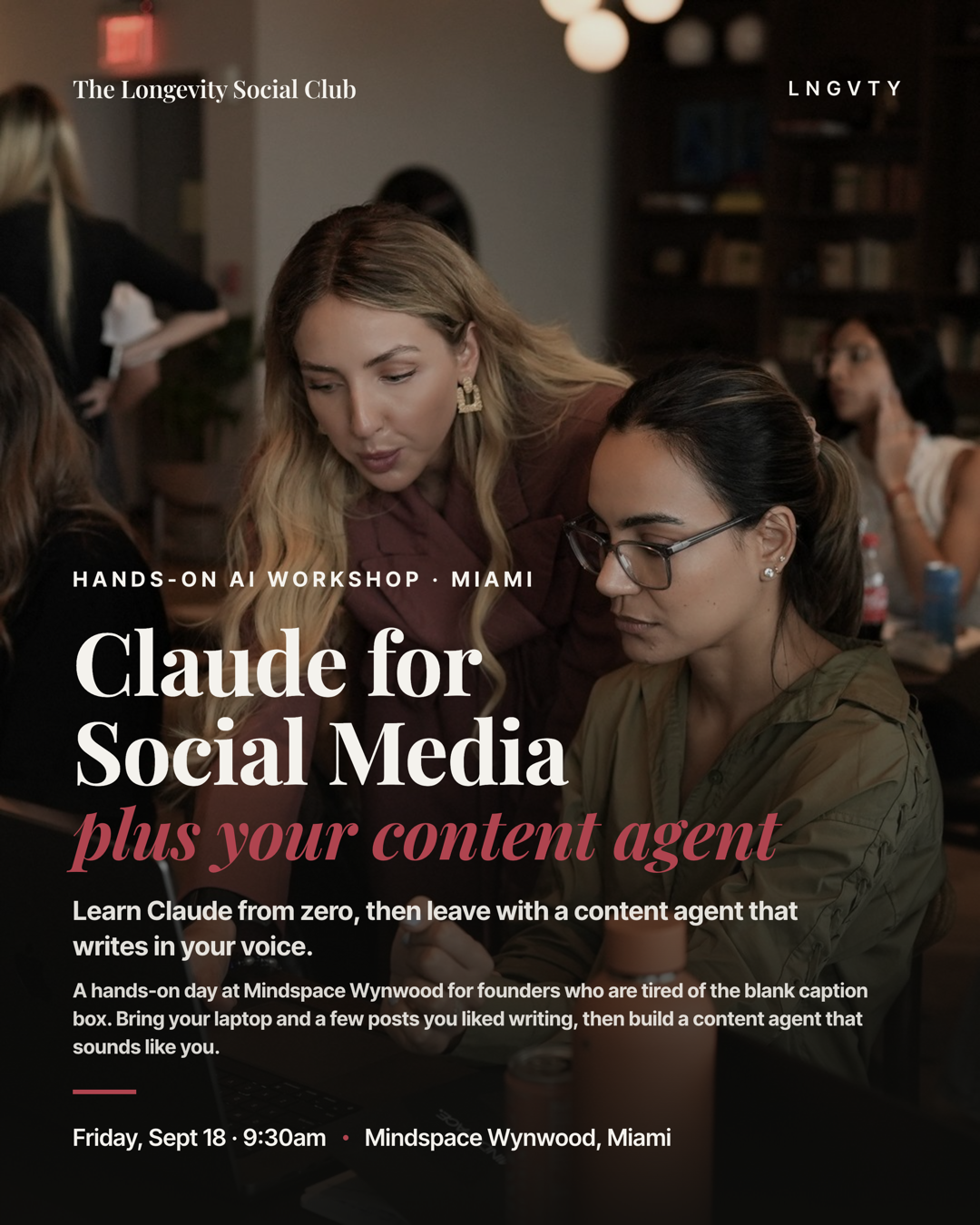 Taller de Redes Sociales de Claude · Miami