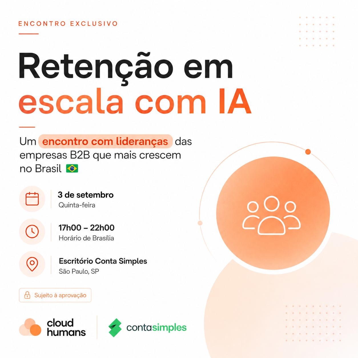 Conta Simples & Cloud Humans invitent les entreprises B2B à la croissance la plus rapide au Brésil 🇧🇷 à déverrouiller le playbook de rétention à grande échelle avec l'IA