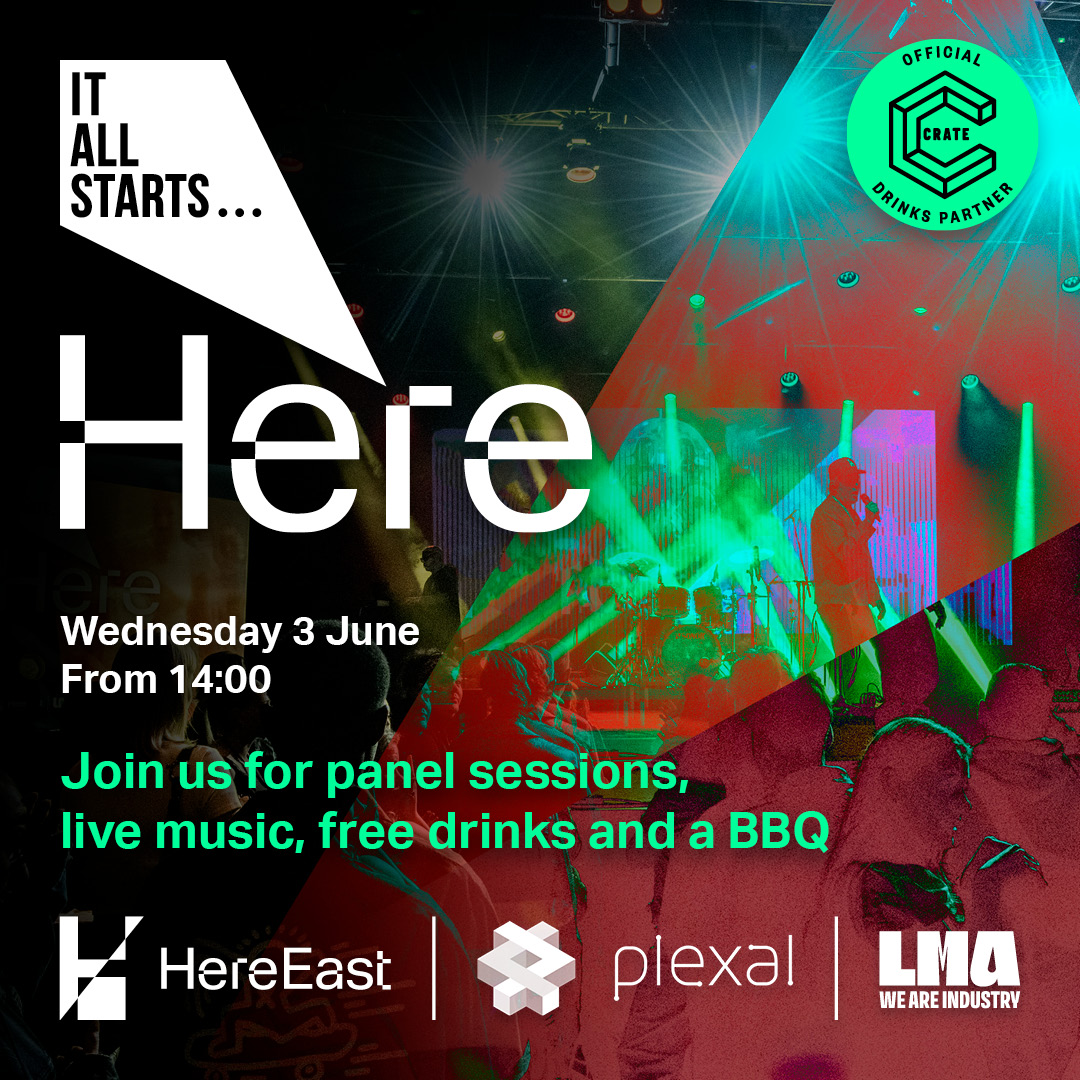 Cover art for #It All Starts Here - during SXSW London at Here East — Here East