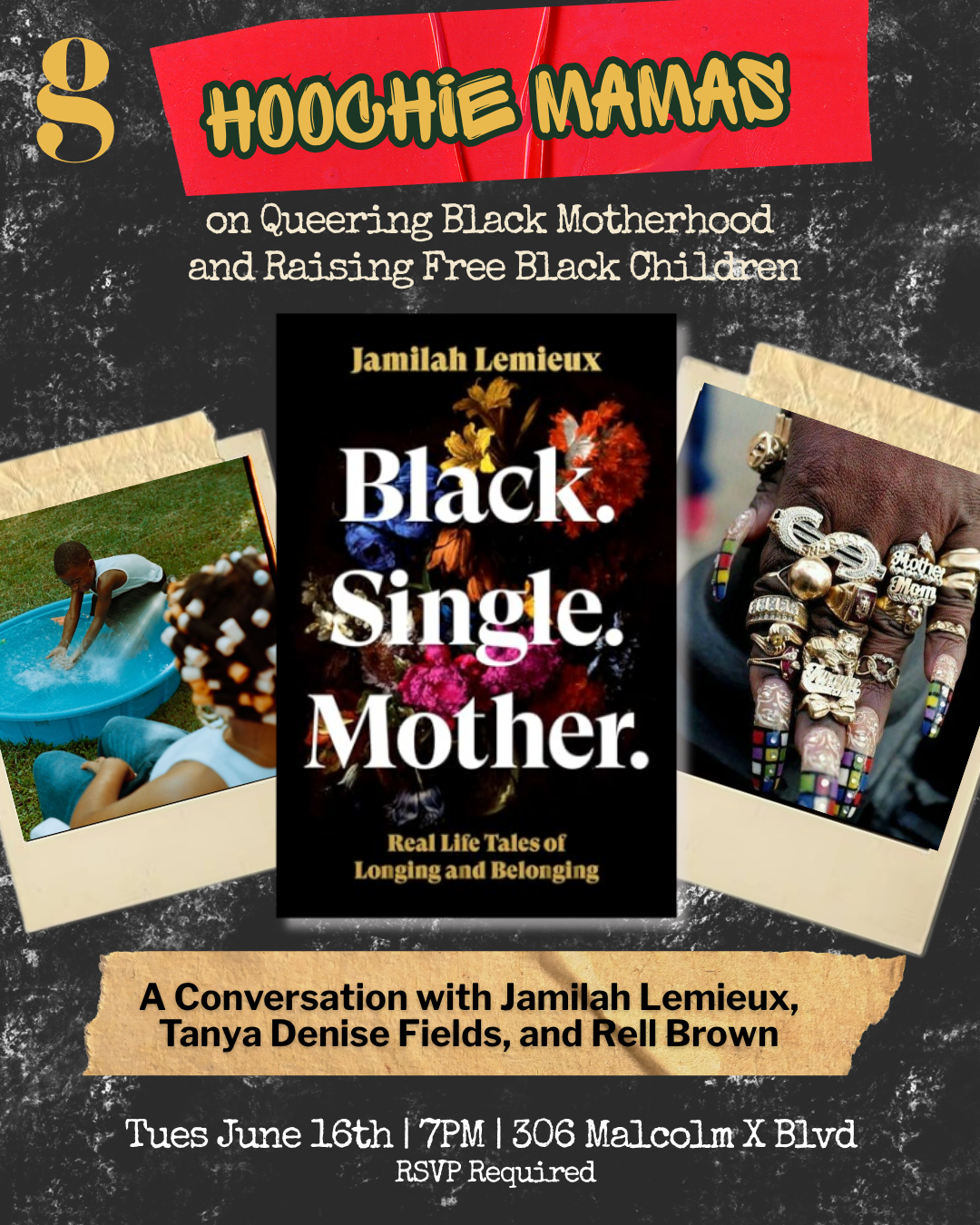 Cover art for #Hoochie Mamas on Queering Black Motherhood and Raising Free Black Children — Gladys Books & Wine