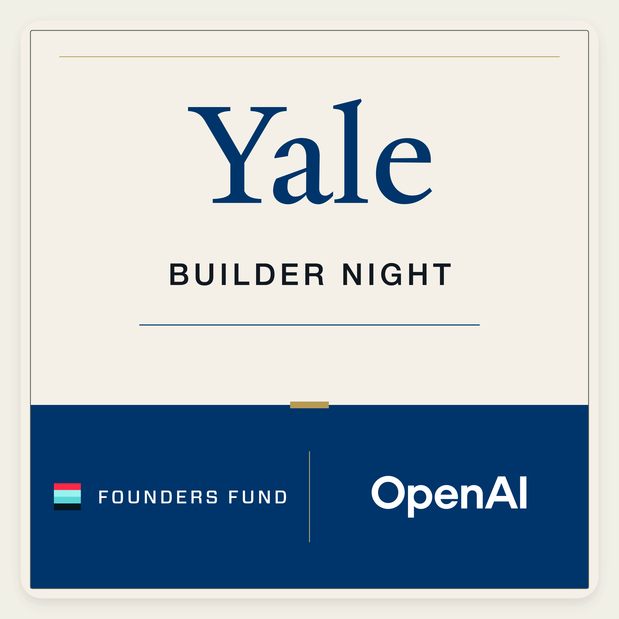Founders Fund x OpenAI: Ночь строителей для студентов Йельского университета