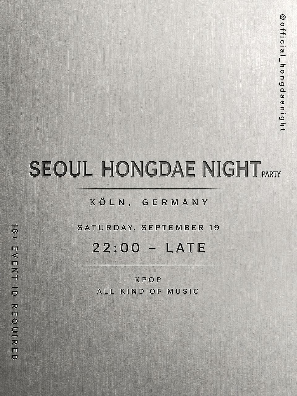 HONGDAE NIGHT PARTY